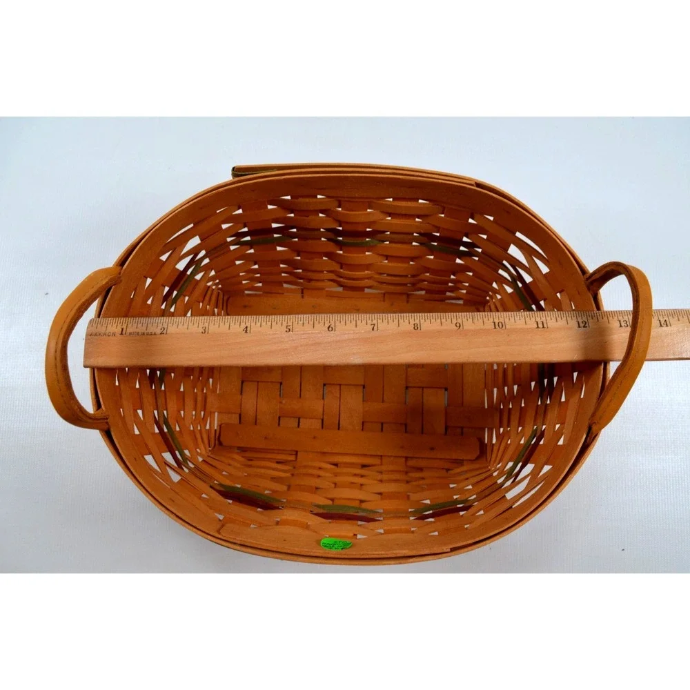 2001 Longaberger Small Autumn Reflections Daily Blessings Basket 12.5